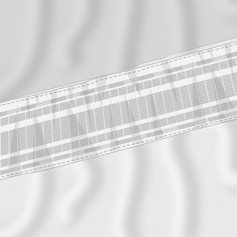 Pinch Pleat Pleat Curtain Tape Pack White