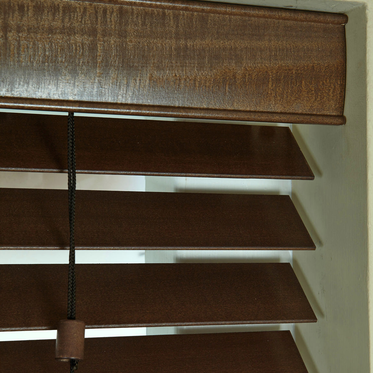 50mm Elementi Wooden Venetian Made To Measure Blind Auburn