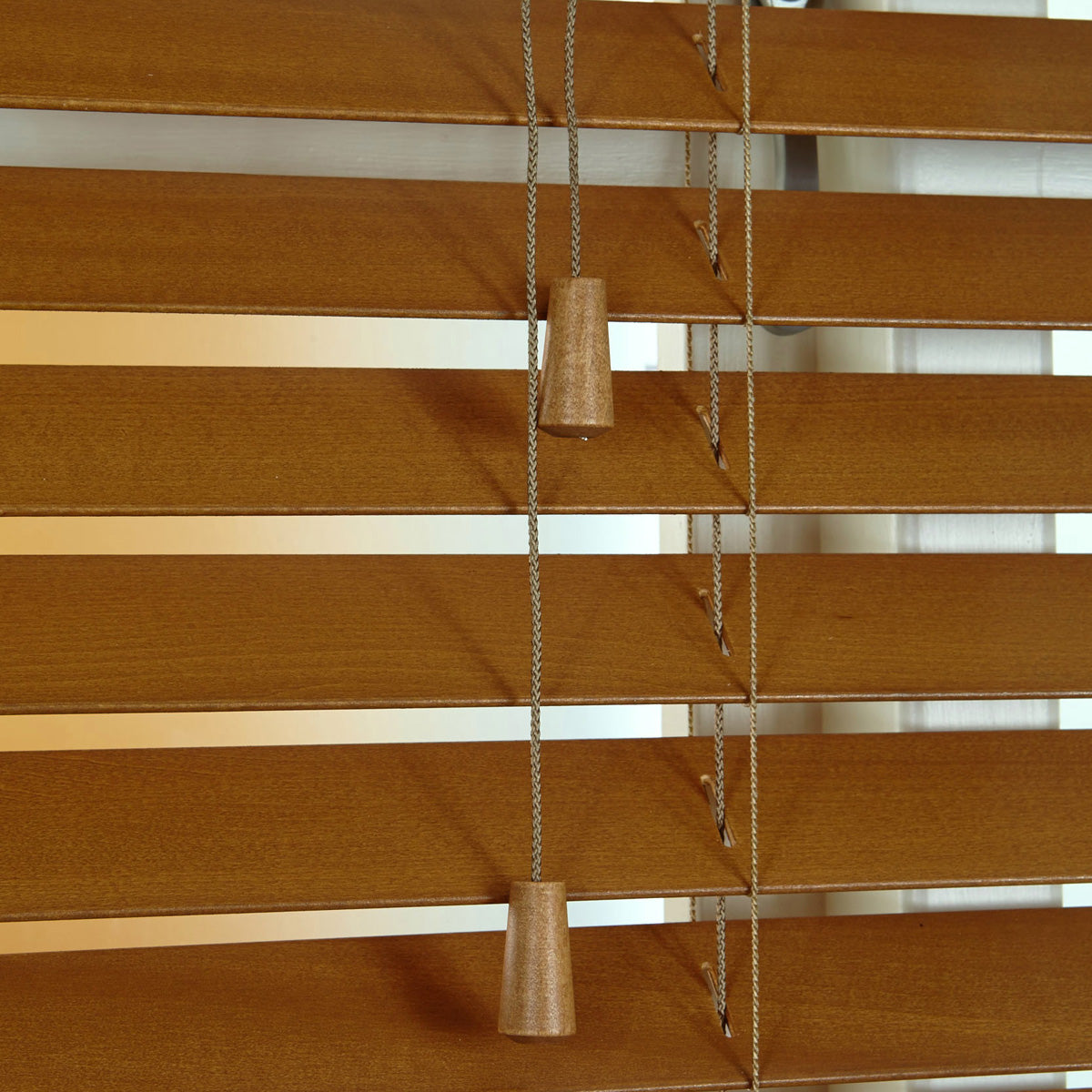50mm Elementi Wooden Venetian Made To Measure Blind Honey