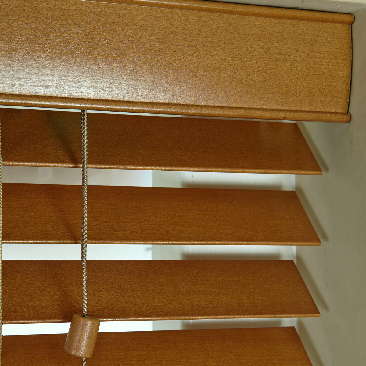 50mm Elementi Wooden Venetian Made To Measure Blind Honey
