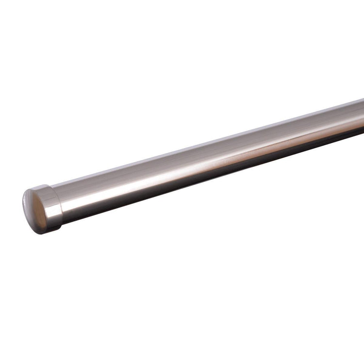 28mm End Cap Curtain Pole Chrome