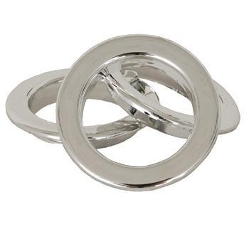 Shiny Chrome Eyelet Rings Shiny Chrome