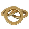 Matt Gold Eyelet Ring Matt gold