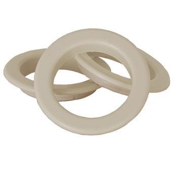 White Eyelet Rings White