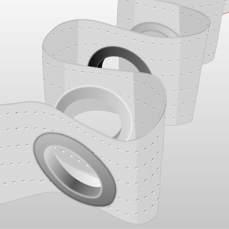 Eyelet Tape White