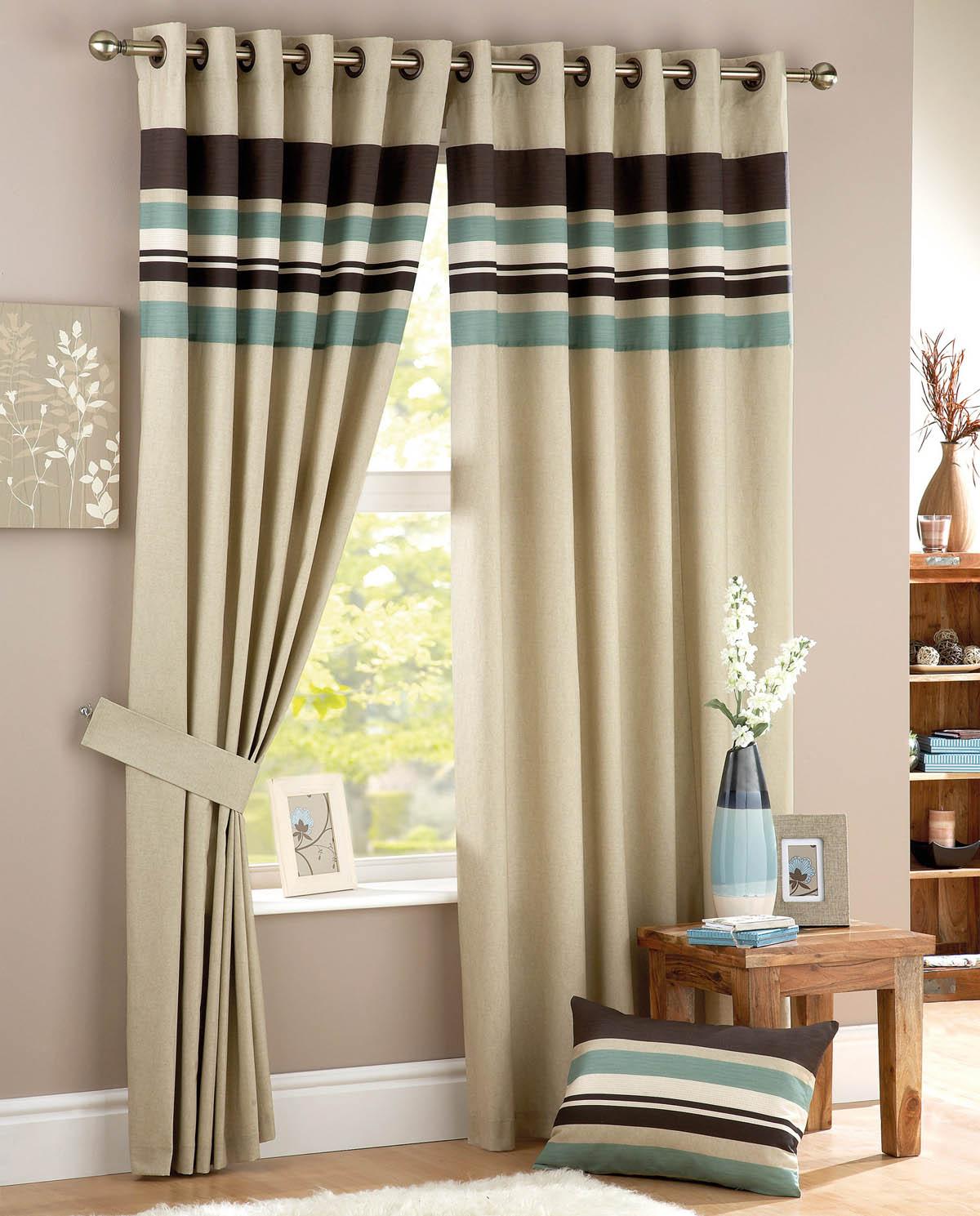 Harvard Ready Made Eyelet Curtains Duckegg