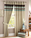 Harvard Ready Made Eyelet Curtains Duckegg