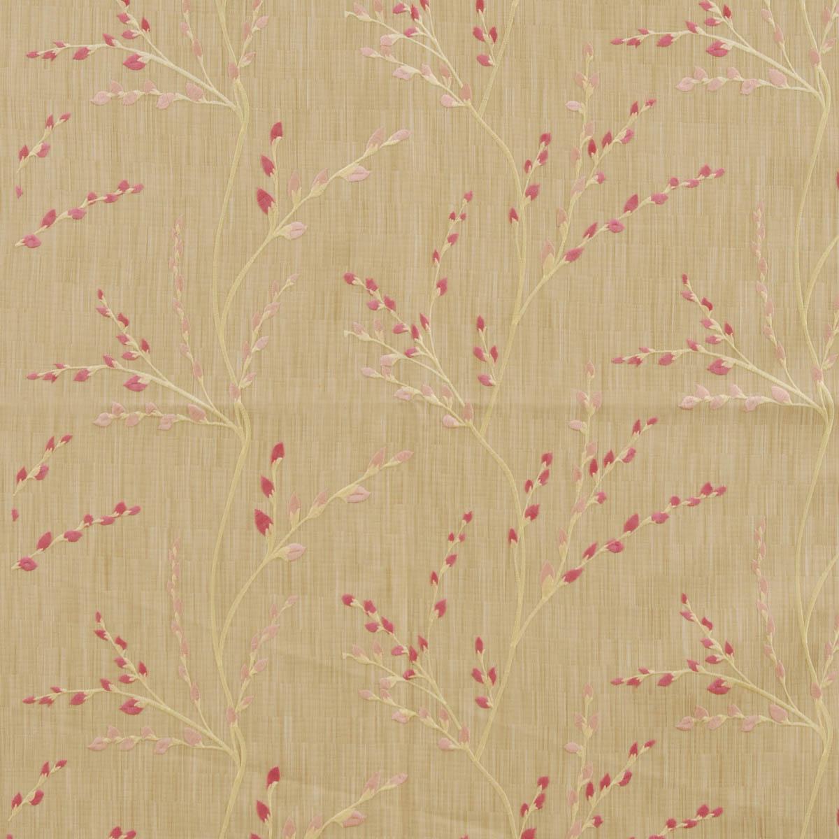 Jasmine Jacquard Curtain Fabric Coral