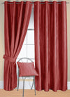 Jazz Ready Made Eyelet Curtain Red
