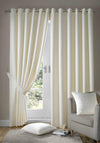 Madison Lined Ready Made Eyelet Curtains Cream