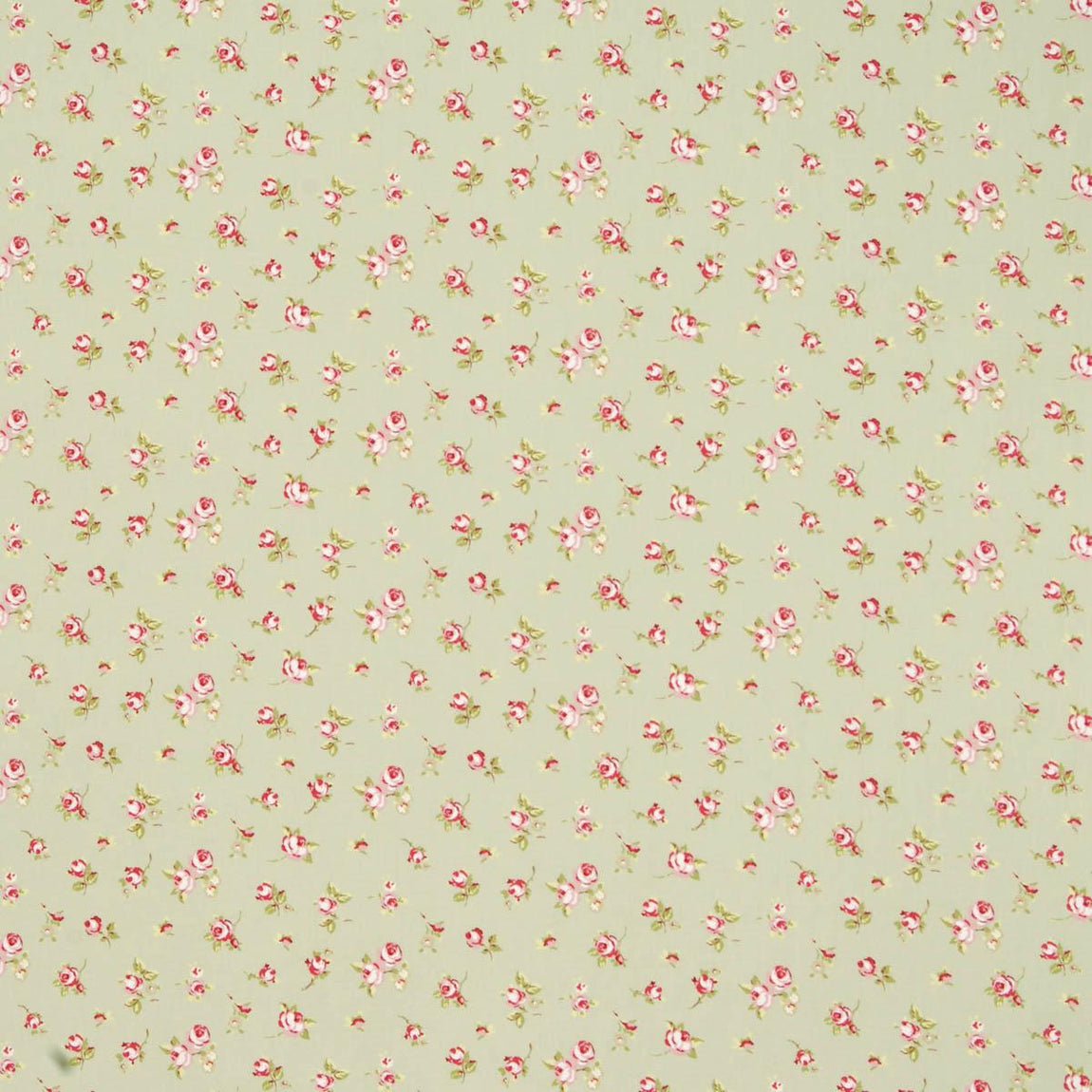 Clarke & Clarke Rosebud Fabric Sage