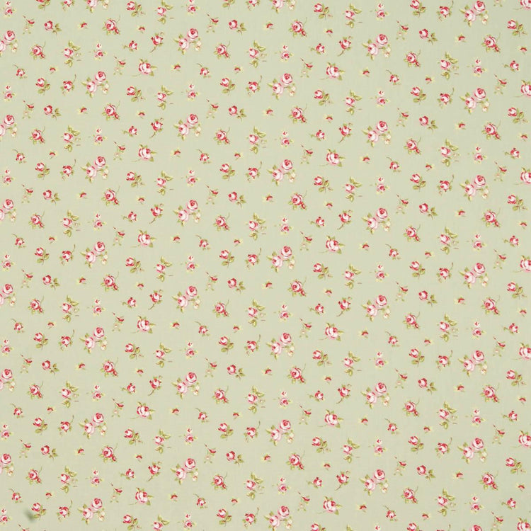 Clarke & Clarke Rosebud Fabric Sage