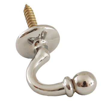 Terrys Palma Chrome Tie Back Hook Pair
