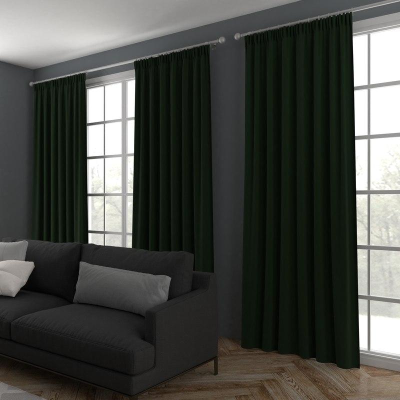 Amalfi Made to Measure Curtain Emerald