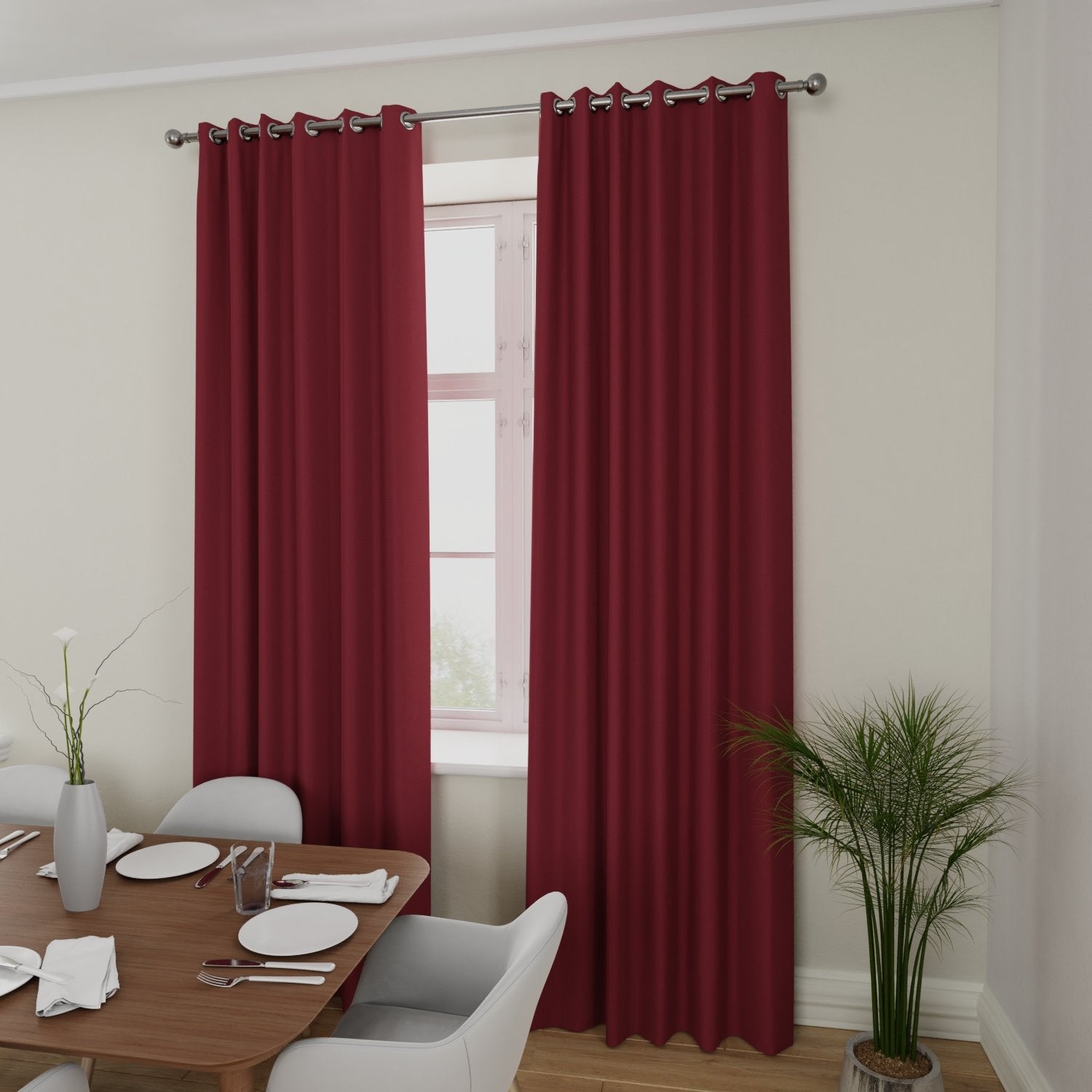 Amalfi Made to Measure Curtain Raspberry