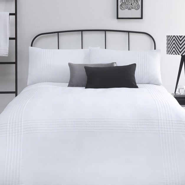 Serene Amalfi Duvet Cover Bedding Set White
