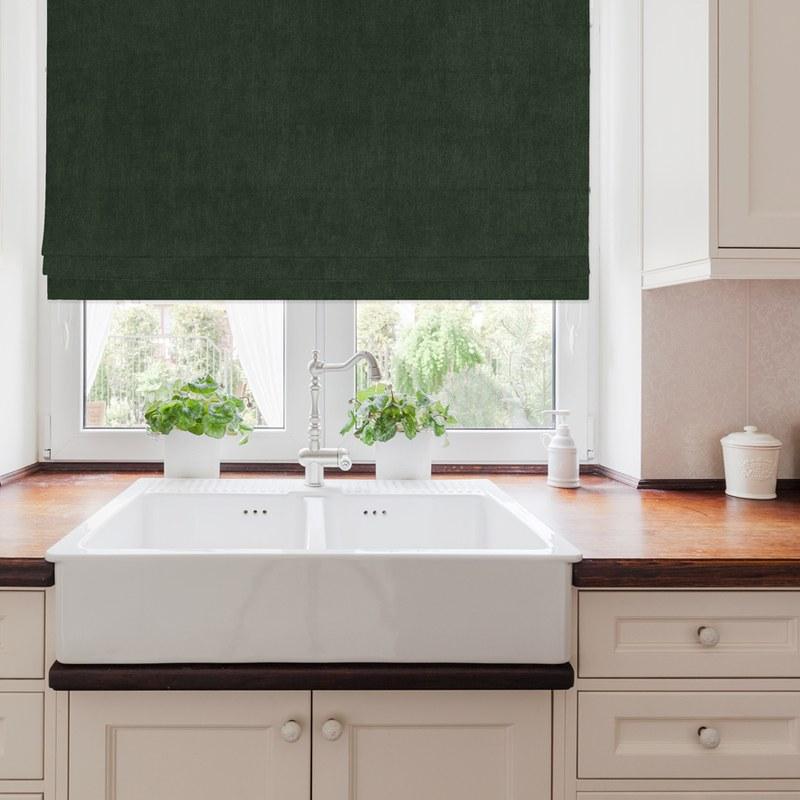Amalfi Made to Measure Roman Blind Emerald