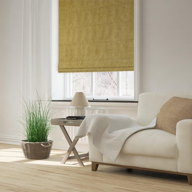 Amalfi Made to Measure Roman Blind Mustard