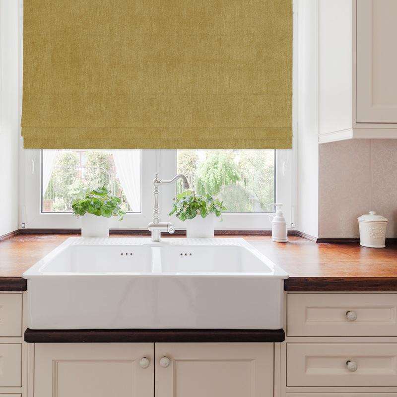 Amalfi Made to Measure Roman Blind Mustard