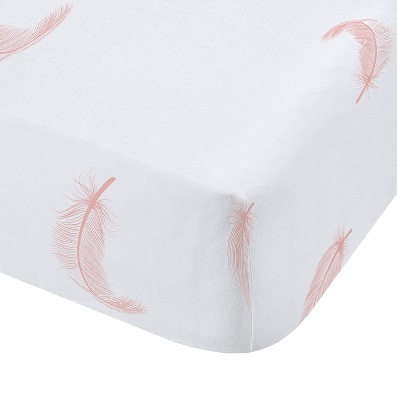 Catherine Lansfield Angel Fitted Sheet Blush