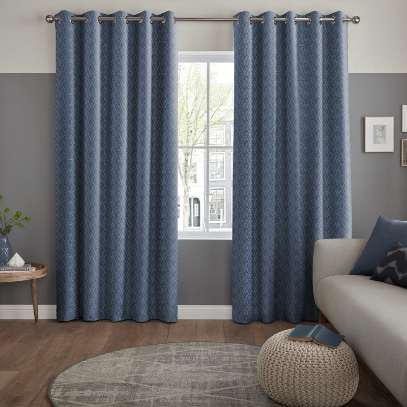Nico Made to Measure Curtain Indigo