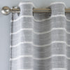 Antigua Eyelet Ready Made Single Voile Curtain Grey