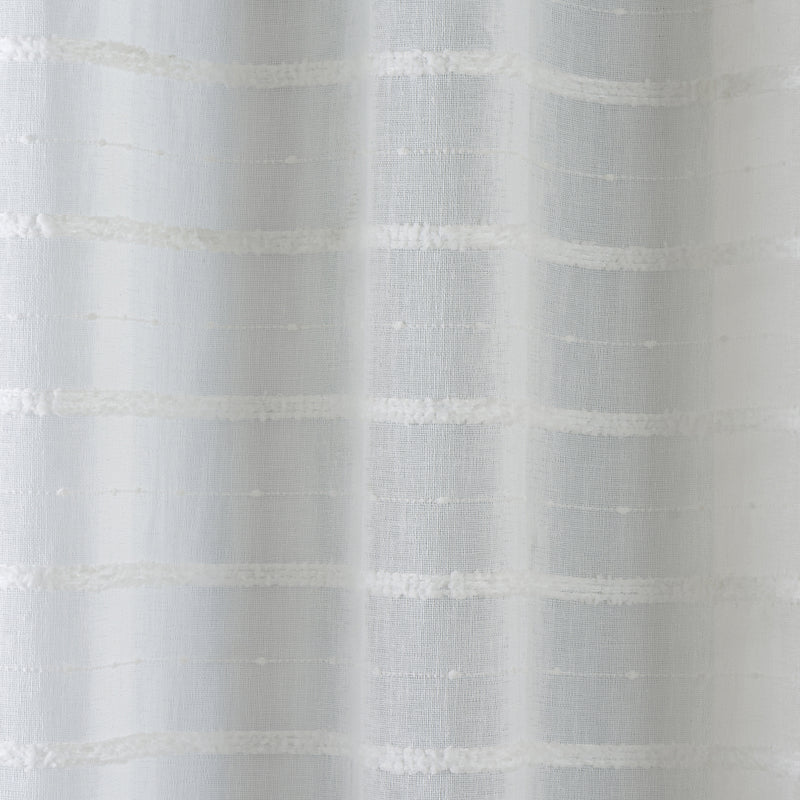 Antigua Eyelet Ready Made Single Voile Curtain Natural