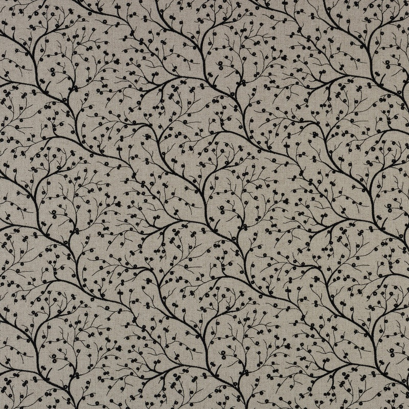 Appledore Curtain Fabric Charcoal