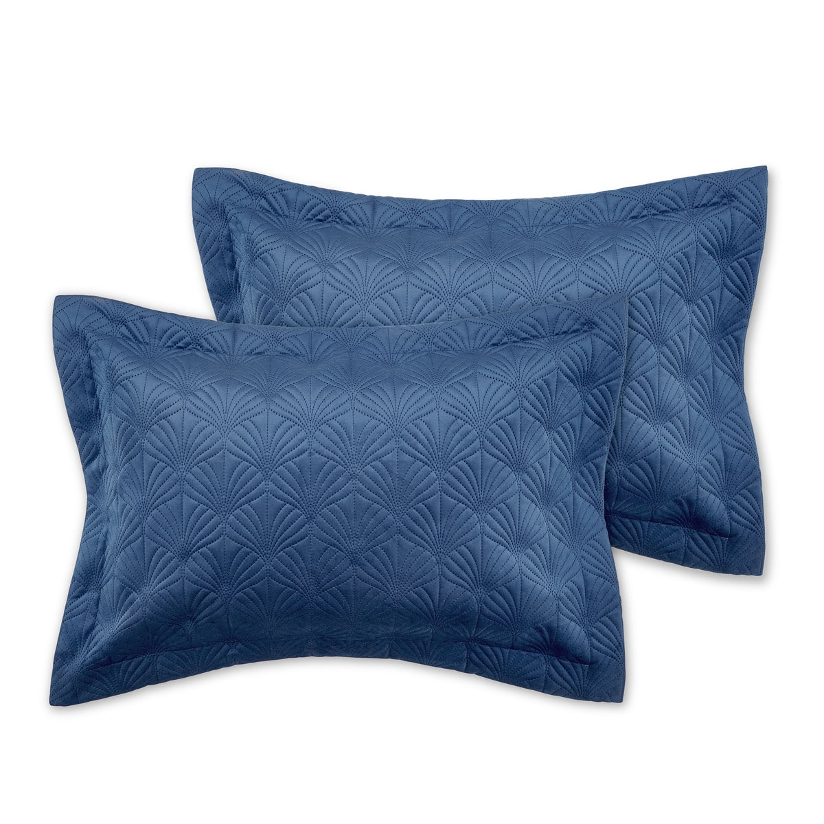 Catherine Lansfield Art Deco Pearl Pillowcase Oxford Navy Blue