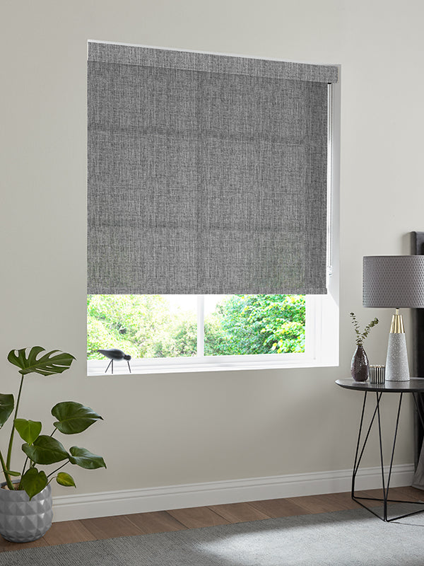 Illusion Texture Made to Measure Roller Blind Charcoal 5