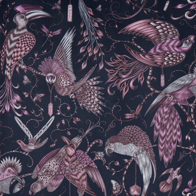 Emma Shipley Audubon Velvet Fabric Pink