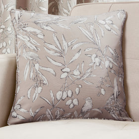 Aviary Filled Cushion 45cm x 45cm Parchment