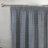 Aztec Ready Made Pencil Pleat Curtains Navy