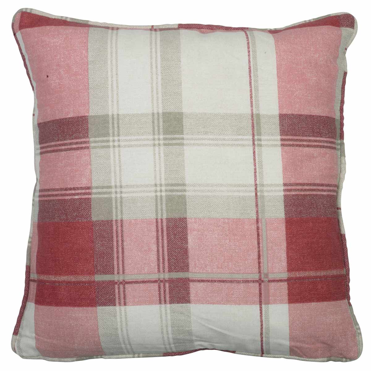Balmoral Check Filled Cushion Ruby