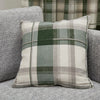 Fusion Balmoral Check Ready Made Eyelet Curtains Bottle Green