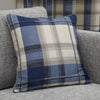 Fusion Balmoral Check Ready Made Eyelet Curtains Navy