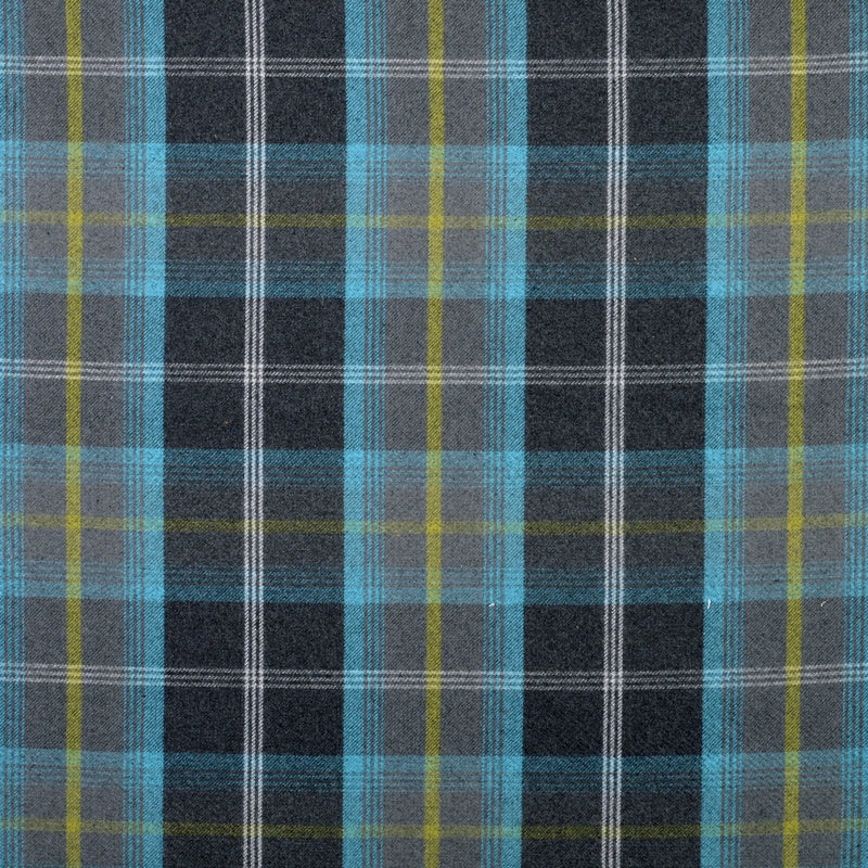 Balmoral Curtain Fabric Azure