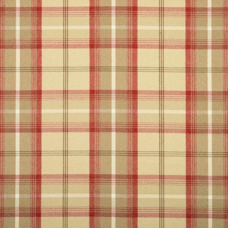 Balmoral Curtain Fabric Cranberry