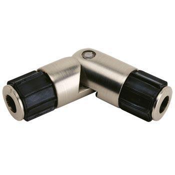 28mm Bay Window Pole Single Joints Satin Silver (Poles Apart)
