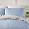 Fusion Beach Huts Duvet Cover Bedding Set Blue