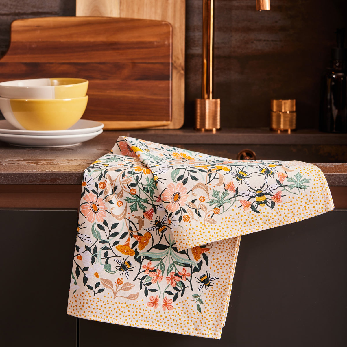 Ulster Weavers Bee Bloom Tea Towel Multi