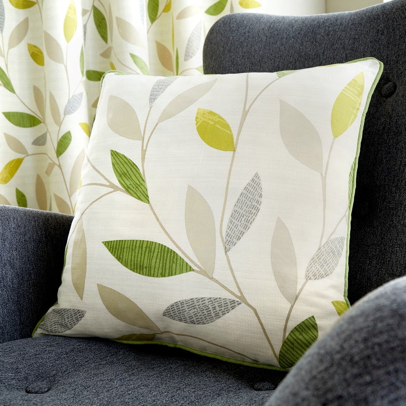 Fusion Beechwood Ready Made Eyelet Curtains Green