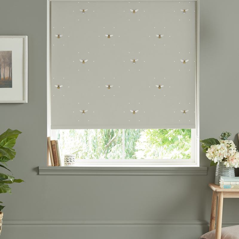 Sophie Allport Bees Made to Measure Roller Blind Soft Linen