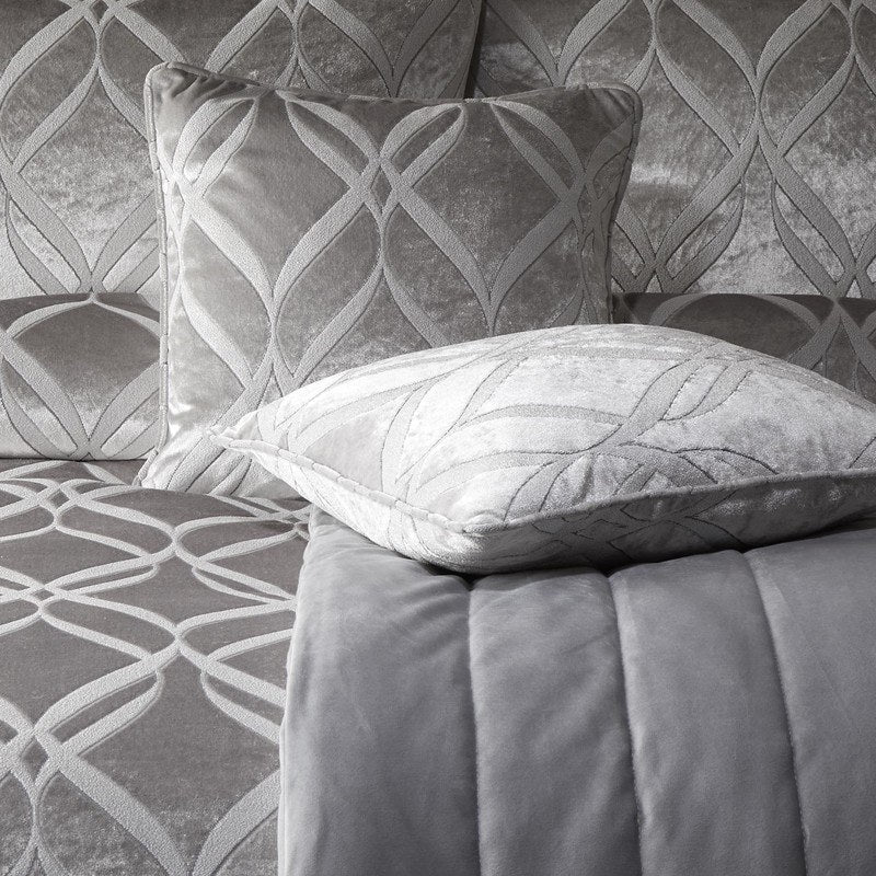Soiree Belfort Filled Cushion 43cm x 43cm Silver