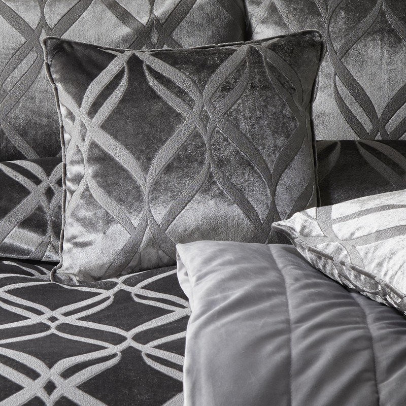 Soiree Belfort Filled Cushion 43cm x 43cm Slate
