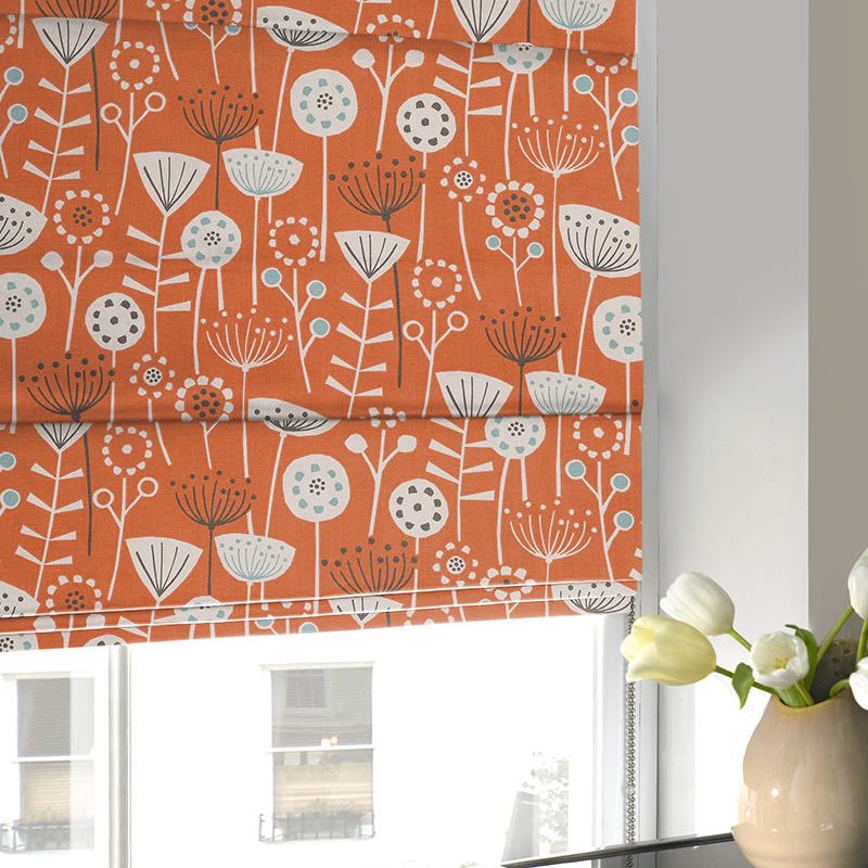 Bergen Made to Measure Roman Blind Burnt Orange