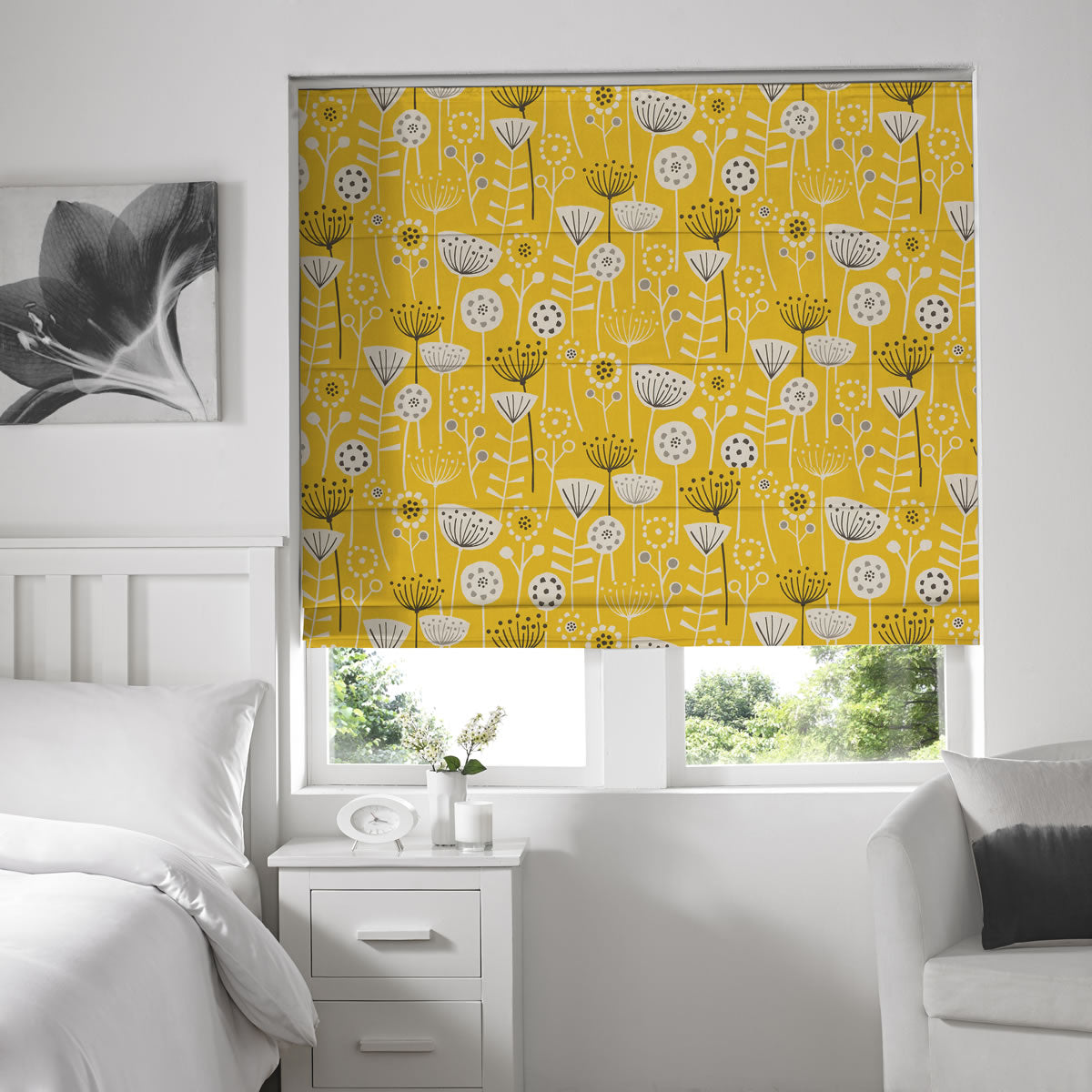 Bergen Made to Measure Roman Blind Ochre