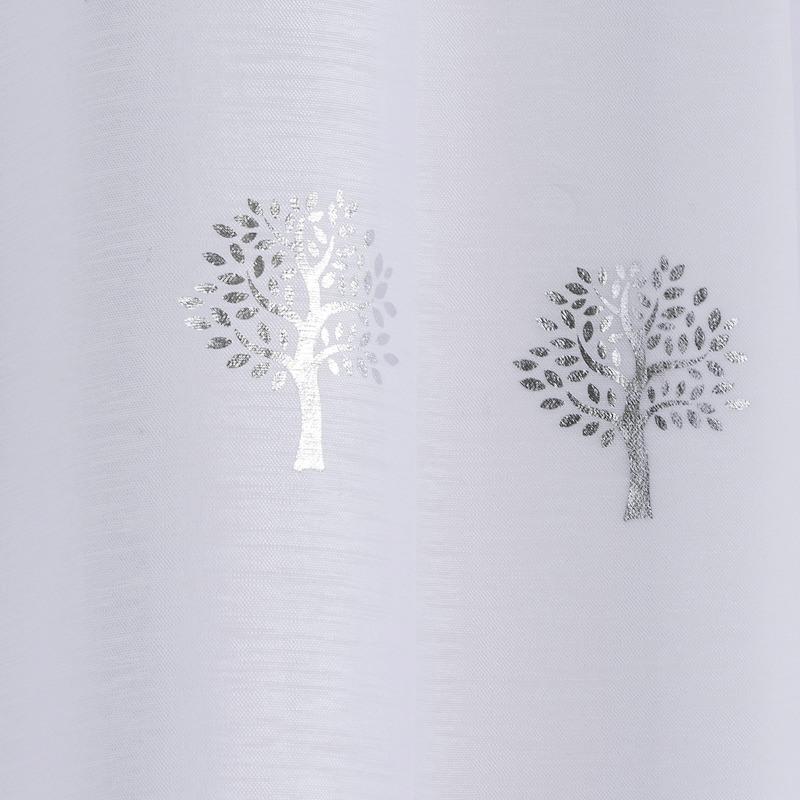 Birch Ready Made Single Voile Curtain White