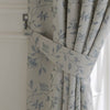 Curtina Bird Trail Lined Ready Made Pencil Pleat Curtains Duckegg