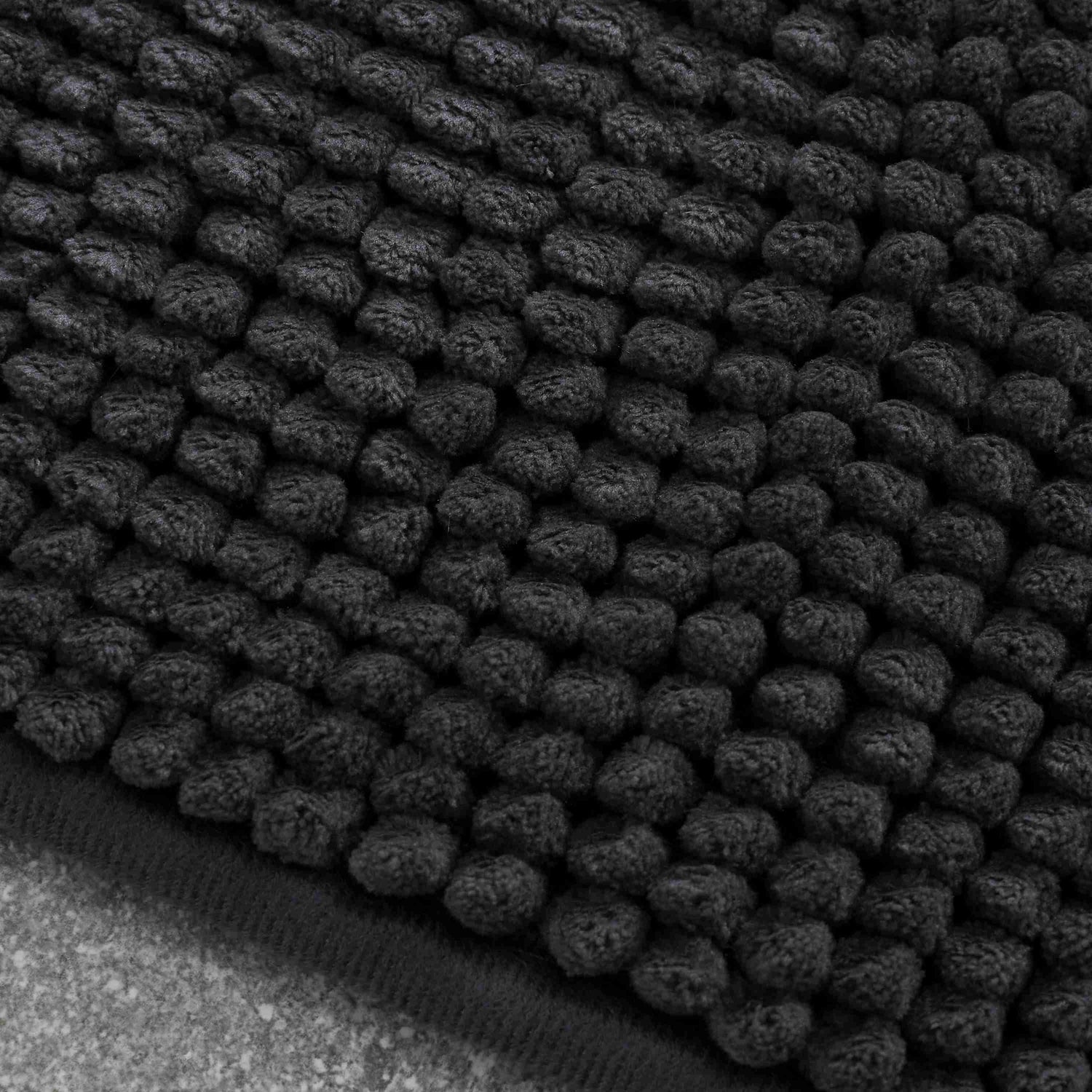 Catherine Lansfield Bobble Bath Mat 50cm x 80cm Charcoal Grey